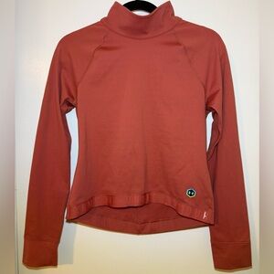 Under Armour Size S Cold Gear Rush Mock Neck Back Zip Long Sleeve